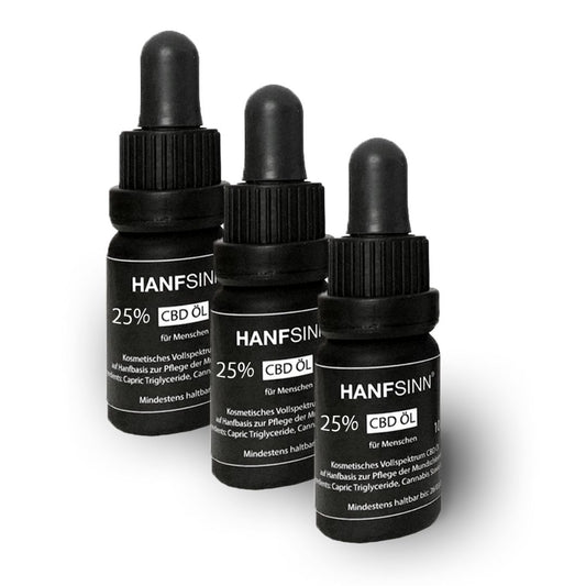 Bundle 3x CBD Öl 25% – Zahle 2, erhalte 3!